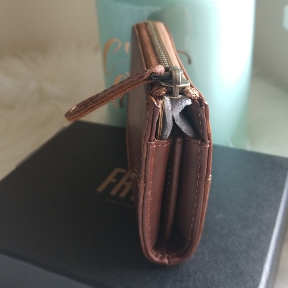 Frye Melissa Small Leather Zip Wallet - Picture 7 of 8